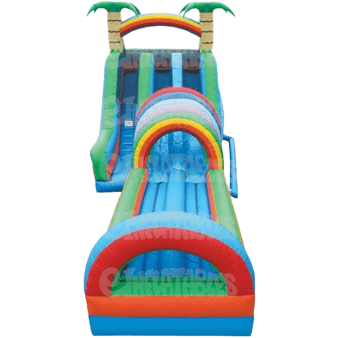 eInflatables Water Parks & Slides 18'H Double Funnel Tunnel with Landing by eInflatables 781880269731 609 18'H Double Funnel Tunnel with Landing by eInflatables SKU#609
