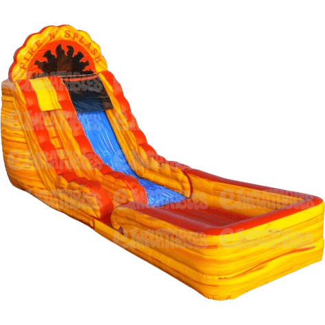 eInflatables Water Parks & Slides 18'H Fire N Splash with Landing by eInflatables 781880269779 691 18'H Fire N Splash with Landing by eInflatables SKU#691