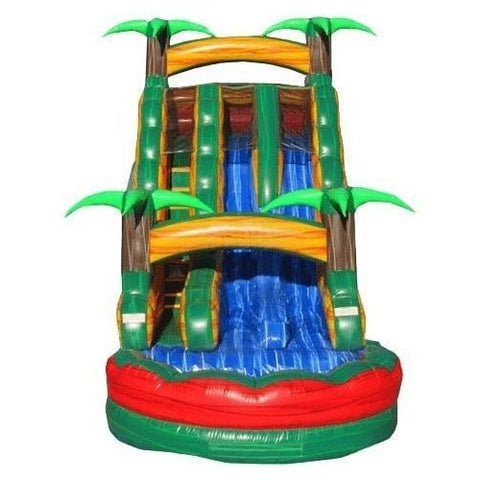 eInflatables Water Parks & Slides 18'H Moon River Double lane Slide with Pool by eInflatables 781880284468 5150 18'H Moon River Double lane Slide w/ Pool by eInflatables SKU# 5150 