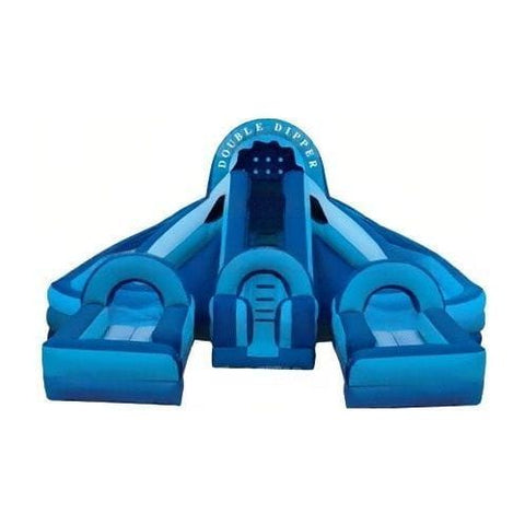 eInflatables Water Parks & Slides 18'H Water Slide Double Dipper with Landings by eInflatables 781880269687 746 18'H Water Slide Double Dipper with Landings by eInflatables SKU#746
