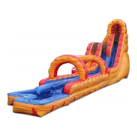 eInflatables Water Parks & Slides 20'H Fire N Ice Run N Splash Combo by eInflatables 781880208990 5192 27'H Roaring River Single Lane Run N Splash Combo by eInflatables 5006