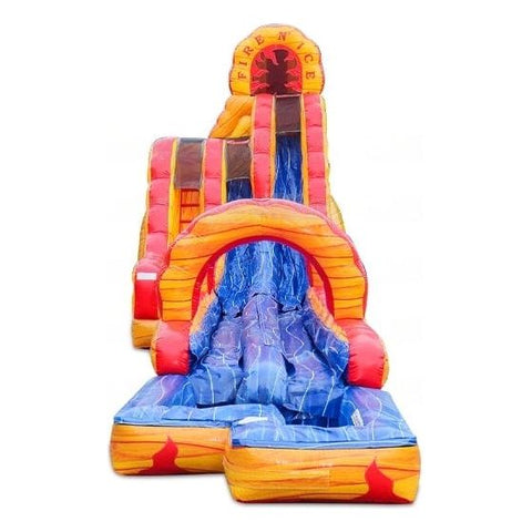 eInflatables Water Parks & Slides 20'H Fire N Ice Run N Splash Combo by eInflatables 781880208990 5192 27'H Roaring River Single Lane Run N Splash Combo by eInflatables 5006
