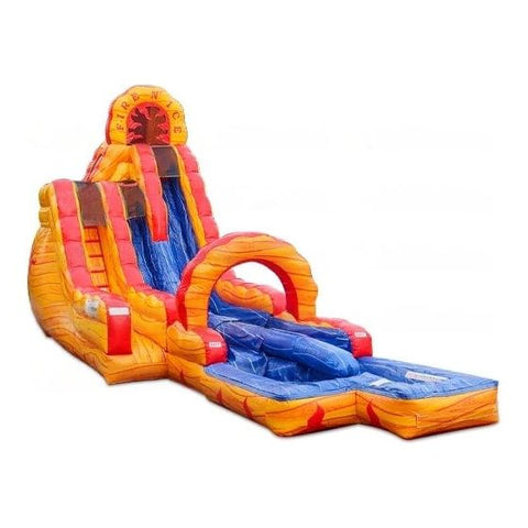 eInflatables Water Parks & Slides 20'H Fire N Ice with Straight Pool by eInflatables 5206 20'H Tropical Ice with Straight Pool by eInflatables 5226