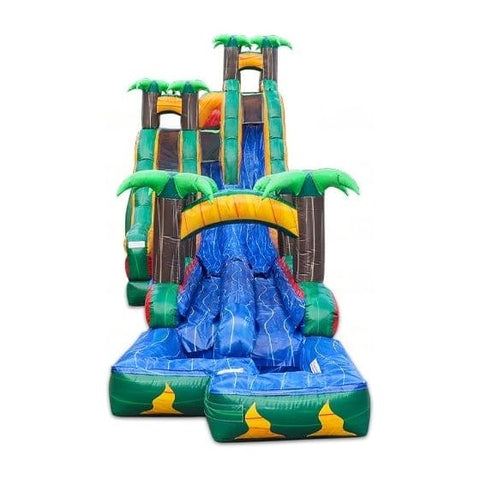 eInflatables Water Parks & Slides 20'H Tropical Ice Run N Splash Combo by eInflatables 781880213093 5200 20'H Tropical Ice Run N Splash Combo by eInflatables 5200