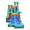 Image of eInflatables Water Parks & Slides 20'H Tropical Ice with Straight Pool by eInflatables 10'H Blazing Tropic 2 Lane Run N Splash by eInflatables 5180