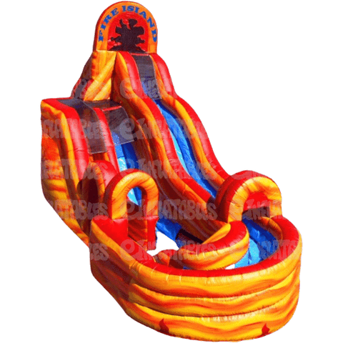 eInflatables Water Parks & Slides 21'H Fire Island With Landing by eInflatables 781880286844 961 21'H Fire Island With Landing by eInflatables SKU#961