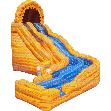 eInflatables Water Parks & Slides 22'H Fire Rapids with Landing by eInflatables 781880286967 5012 22'H Fire Rapids with Landing by eInflatables SKU#5012