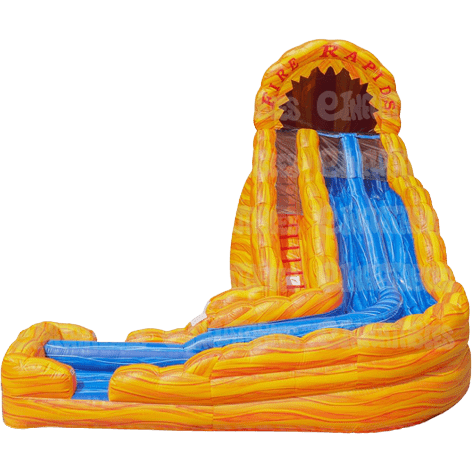 eInflatables Water Parks & Slides 22'H Fire Rapids with Landing by eInflatables 781880286967 5012 22'H Fire Rapids with Landing by eInflatables SKU#5012