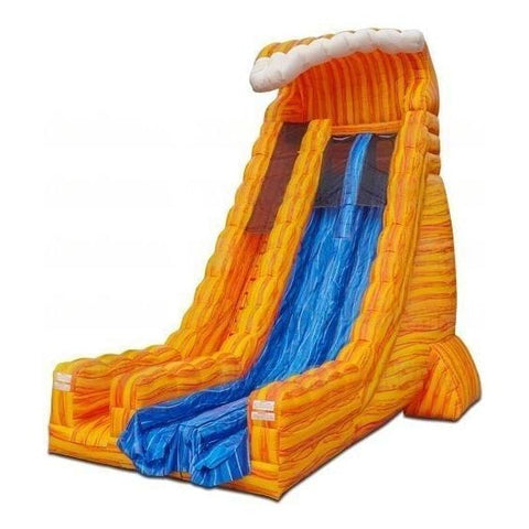 eInflatables Water Parks & Slides 22'H Fire Wave Dry Slide by eInflatables 781880218128 5147zz 22'H  Roaring River Dual Lane Slide by eInflatables SKU# 628