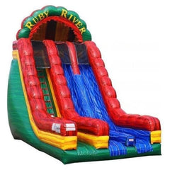 eInflatables Water Parks & Slides 22'H Ruby River Dual Lane Slide by eInflatables 781880298908 5167zz 22'H Ruby River Dual Lane Slide by eInflatables SKU# 5167zz