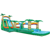Image of eInflatables Water Parks & Slides 22'H Tropical 2 Lane Run N Splash Combo by eInflatables 781880284222 626  22'H Tropical 2 Lane Run N Splash Combo by eInflatables SKU# 626  