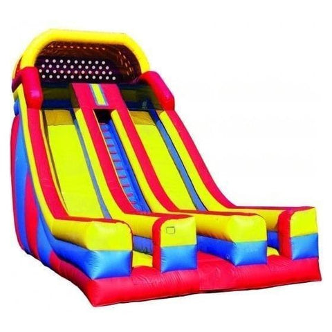 eInflatables Water Parks & Slides 24'H Dual Lane Slide with Front Exits by eInflatables 781880219552 525F 24'H Dual Lane Slide with Front Exits by eInflatables SKU# 525F