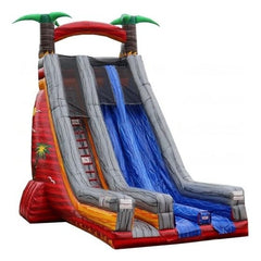 eInflatables Water Parks & Slides 27'H Blazing Tropic 2 Lane Slide Only by eInflatables 781880213185 5179zz 10'H Blazing Tropic 2 Lane Run N Splash by eInflatables 5180