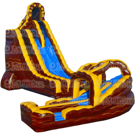 eInflatables Water Parks & Slides 27'H Gold Rush Twist with Landing by eInflatables 781880287001 981 27'H Gold Rush Twist with Landing by eInflatables SKU#981