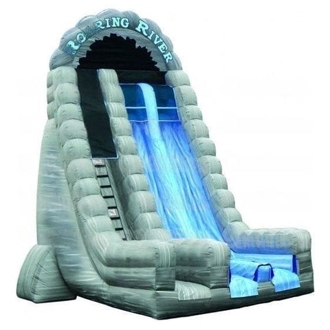 eInflatables Water Parks & Slides 27'H Roaring River Dual Lane Slide by eInflatables 781880218913 315-einflatables 27'H Roaring River Dual Lane Slide by eInflatables SKU# 315