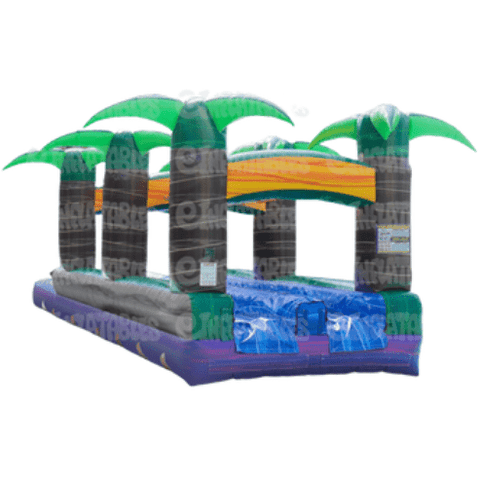 eInflatables Water Parks & Slides 9'H Caribbean Blast 2 Lane Run n Splash by eInflatables 781880269311 5055 9'H Caribbean Blast 2 Lane Run n Splash by eInflatables SKU# 5055