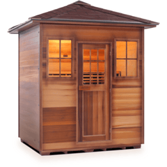 4 Person Sierra Canadian Cedar Sauna by Enlighten Infrared Saunas