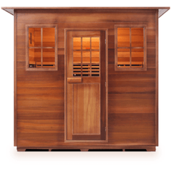 5 Person Sierra Canadian Cedar Sauna Indoor by Enlighten Infrared Saunas