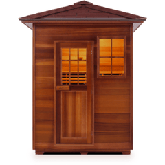 3 Person Sapphire Canadian Cedar Sauna by Enlighten Infrared Saunas