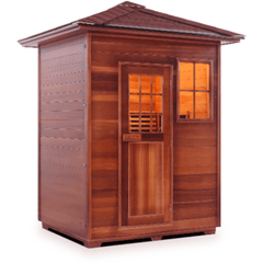 3 Person Sierra Canadian Cedar Sauna by Enlighten Infrared Saunas