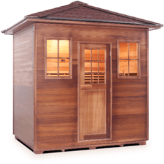 5 Person MoonLight Canadian Cedar Sauna by Enlighten Infrared Saunas