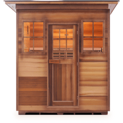 4 Person MoonLight Canadian Cedar Sauna by Enlighten Infrared Saunas