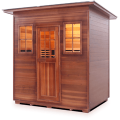 5 Person Sapphire Canadian Cedar Sauna by Enlighten Infrared Saunas
