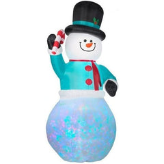 Gemmy Inflatables Christmas Inflatables 12' Giant KALEIDOSCOPE Snowman w/ Candy Cane by Gemmy Inflatables 781880204251 14724