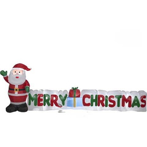 Gemmy Inflatables Christmas Inflatables 12' Santa Claus w/ Merry Christmas Sign by Gemmy Inflatable 118381