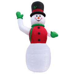 Gemmy Inflatables Christmas Inflatables 20" Air Blown Inflatable Christmas Snowman Wearing A Red Vest & Hat by Gemmy Inflatable Y165 20" Air Blown Inflatable Christmas Snowman Wearing A Red Vest & Hat by Gemmy Inflatable SKU# Y165