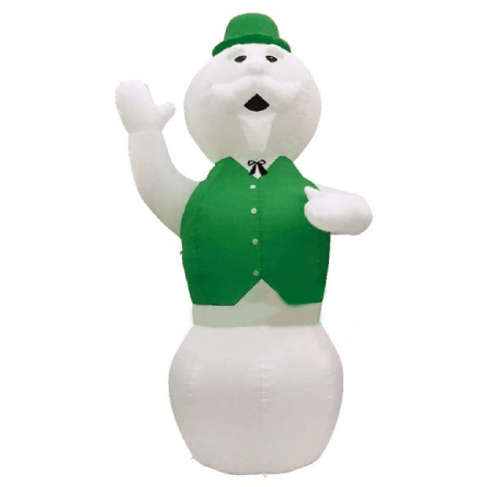 Gemmy Inflatables Christmas Inflatables 20" Air Blown Inflatable Green Vest Snowman by Gemmy Inflatable Y159 20" Air Blown Inflatable Green Vest Snowman by Gemmy Inflatable SKU# Y159