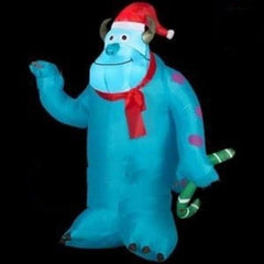 Gemmy Inflatables Christmas Inflatables 3 1/2' Christmas Monsters Inc Sulley Holding Green Candy Cane by Gemmy Inflatables 781880205821 88967 3 1/2' Christmas Monsters Inc Sulley Green Candy Cane Gemmy Inflatable