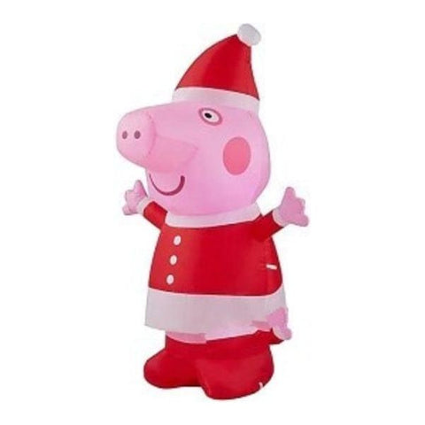 Gemmy Inflatables Christmas Inflatables 3 1/2' Christmas Peppa Pig w/ Santa Hat by Gemmy Inflatables 781880205845 118033 3 1/2' Christmas Peppa Pig w/ Santa Hat Gemmy Inflatables SKU# 118033