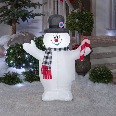 Gemmy Inflatables Christmas Inflatables 3 1/2' Frosty the Snowman Holding a Candy Cane by Gemmy Inflatables 781880274346 119147