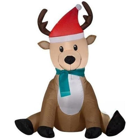 Gemmy Inflatables Christmas Inflatables 3  ½' Christmas Reindeer by Gemmy Inflatables 112191 3  ½" Christmas Reindeer by Gemmy Inflatables SKU# 112191