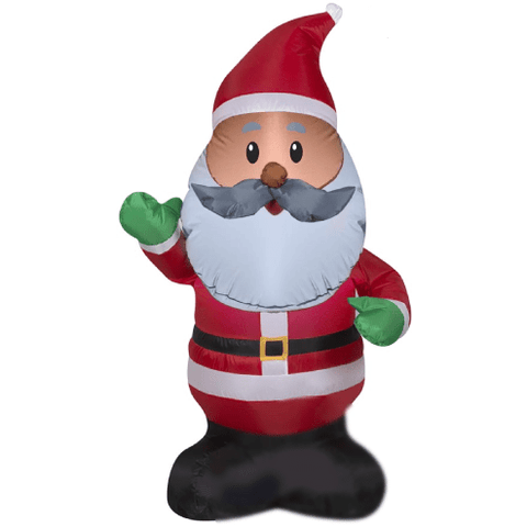 Gemmy Inflatables Christmas Inflatables 4' African American Santa Claus by Gemmy Inflatables 11143-112197 4' African American Santa Claus by Gemmy Inflatables SKU# 11143-112197