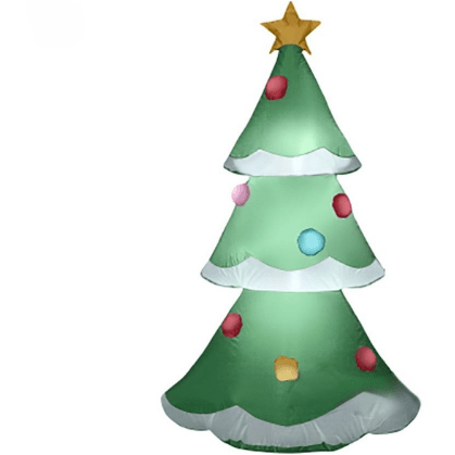 Gemmy Inflatables Christmas Inflatables 4' Christmas Tree w/ Star and Ornaments by Gemmy Inflatable 117160