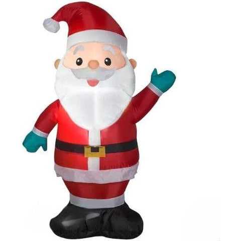 Gemmy Inflatables Christmas Inflatables 4' Gemmy Airblown Inflatable Christmas Santa Claus w/ Green Mittens by Gemmy Inflatables 781880252443 119193-3723718 4' Gemmy Airblown Inflatable Christmas Santa Claus w/ Green Mittens