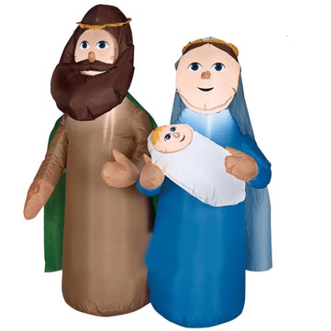 Gemmy Inflatables Christmas Inflatables 4' Mary, Joseph, and Baby Jesus Holy Family by Gemmy Inflatables 87857 4' Mary, Joseph, and Baby Jesus Holy Family by Gemmy Inflatables SKU# 87857