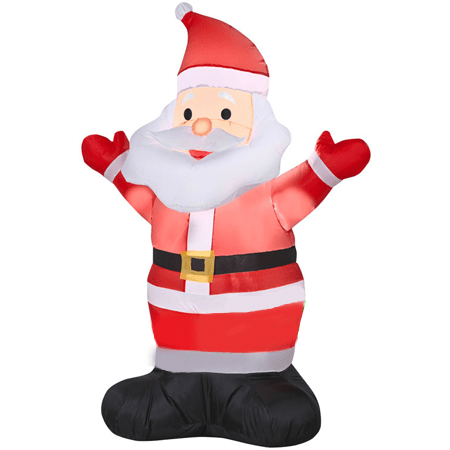 Gemmy Inflatables Christmas Inflatables 4' Santa Claus with Both Hands Up by Gemmy Inflatables 86457 4' Santa Claus with Both Hands Up by Gemmy Inflatables SKU# 86457