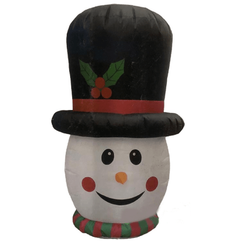 Gemmy Inflatables Christmas Inflatables 4' Snowman Head Disco Light by Gemmy Inflatables GTC00111-4A 4' Snowman Head Disco Light by Gemmy Inflatables SKU# GTC00111-4A