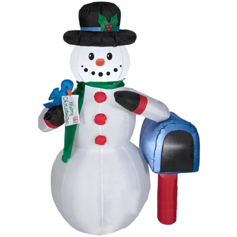 Gemmy Inflatables Christmas Inflatables 4' Snowman Next to Mail Box! Little Bird has a Letter to send to Santa by Gemmy Inflatables 88464 4' Snowman Next to Mail Box! Little Bird has a Letter to send to Santa by Gemmy Inflatables SKU# 88464