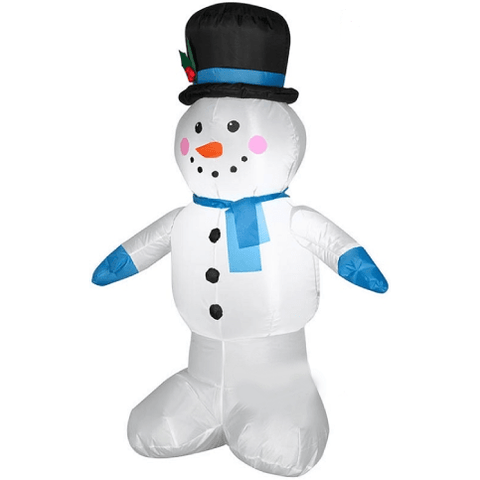 Gemmy Inflatables Christmas Inflatables 4' Standing Snowman wearing Top Hat by Gemmy Inflatables 86536 4' Standing Snowman wearing Top Hat by Gemmy Inflatables SKU# 86536