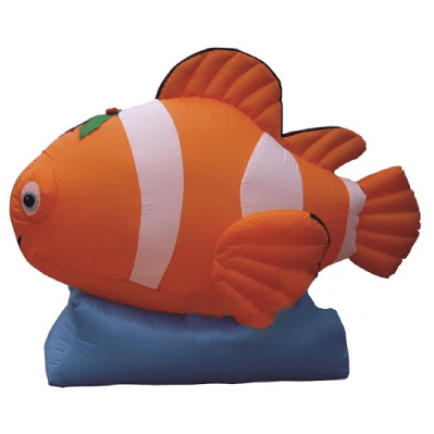 Gemmy Inflatables Christmas Inflatables 5 1/2' Air Blown Inflatable Christmas Clownfish by Gemmy Inflatable Y1476 5 1/2' Air Blown Inflatable Christmas Clownfish by Gemmy Inflatable SKU# Y1476