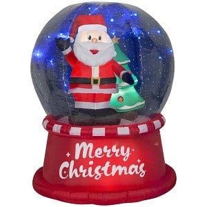 Gemmy Inflatables Christmas Inflatables 5.5' Animated Christmas Santa Spinning Snow Globe by Gemmy Inflatables 781880240945 112154
