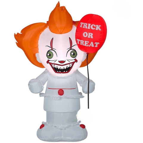 Gemmy Inflatables Christmas Inflatables 5' Halloween Stylized "It" Pennywise the Clown by Gemmy Inflatables 10 1/2'  Inflatable Santa Claus Bowling Scene  by Gemmy Inflatables