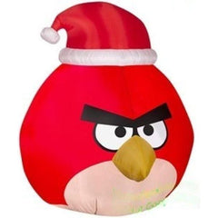 Gemmy Inflatables Christmas Inflatables 5' Red Angry Birds Wearing Santa Hat by Gemmy Inflatables 781880207900 88323