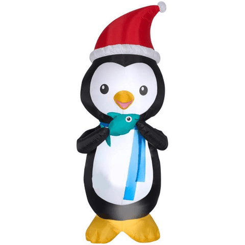 Gemmy Inflatables Christmas Inflatables 6' Animated Nom Nom Penguin w/ Fish by Gemmy Inflatables 113276-1292382 6' Animated Nom Nom Penguin w/ Fish by Gemmy Inflatables SKU# 113276-1292382