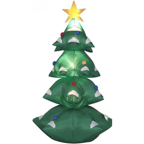 Gemmy Inflatables Christmas Inflatables 6' Gemmy Airblown Inflatable Christmas Tree w/ Star & Ornaments by Gemmy Inflatable 19441 6' Gemmy Airblown Christmas Tree w/ Star & Ornaments  Gemmy Inflatable