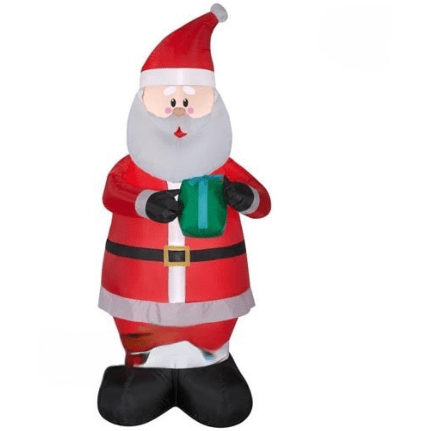 Gemmy Inflatables Christmas Inflatables 7' Santa Claus Holding A Present by Gemmy Inflatables 781880208594 18139 - 848053